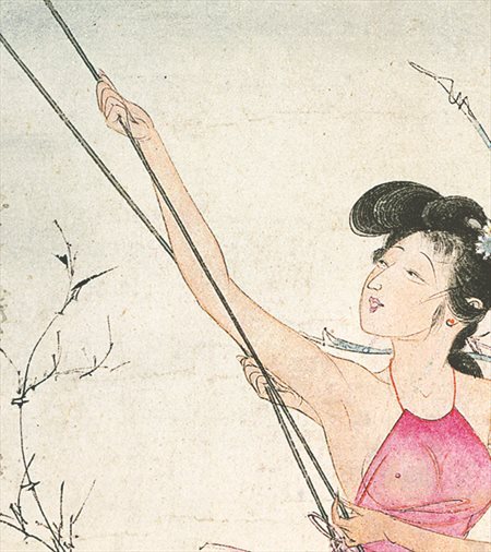 克什克腾-胡也佛的仕女画和最知名的金瓶梅秘戏图